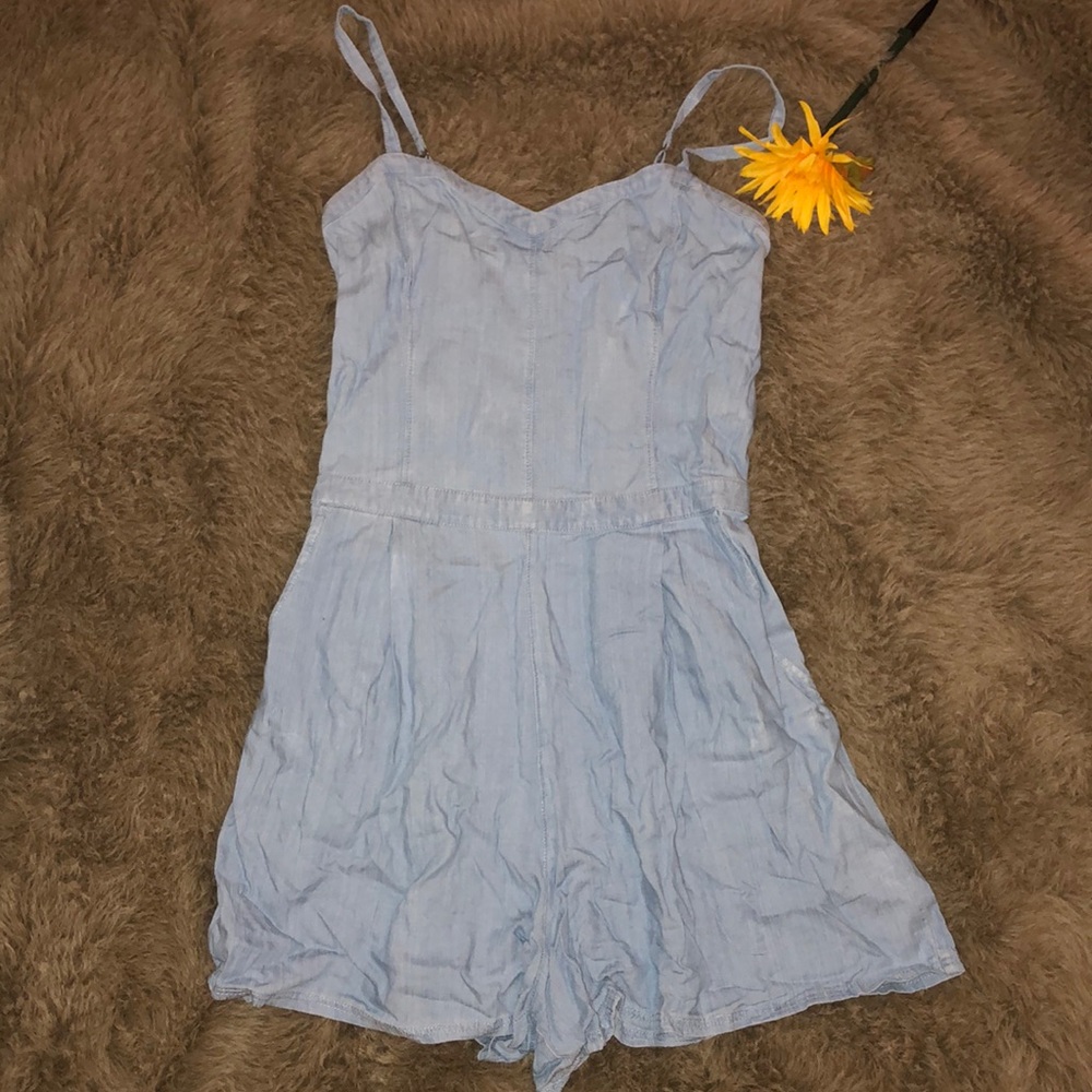 Denim Romper